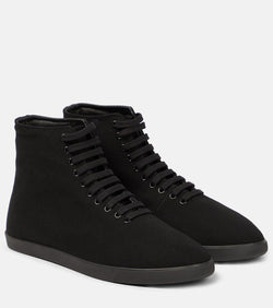 The Row Canvas high-top sneakers