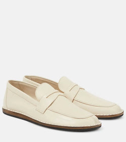 The Row Cary leather penny loafers | LYBSTORE