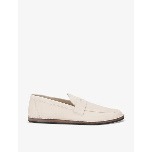 The Row Cary slip-on leather penny loafers