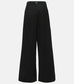 The Row Chan cotton corduroy wide-leg pants