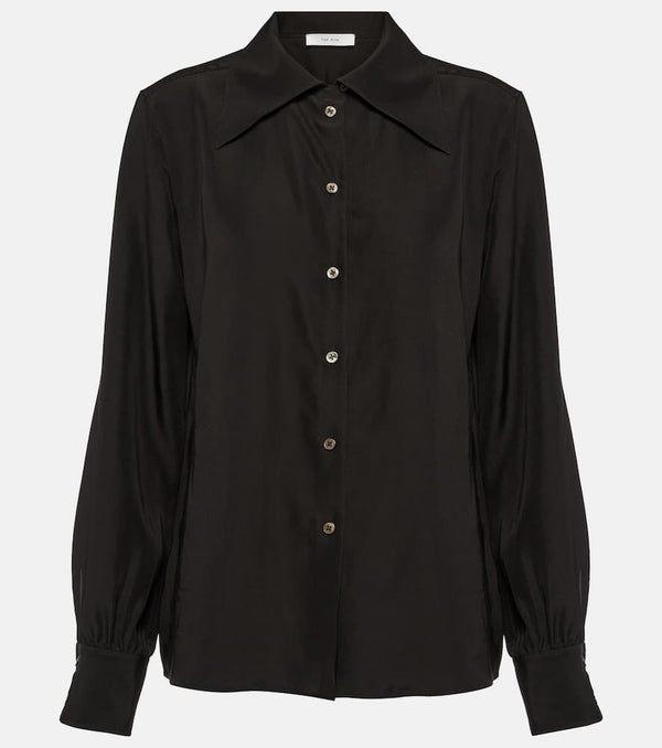 The Row Conan silk crêpe de chine shirt | LYBSTORE