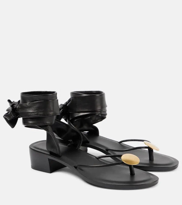 The Row Cord leather thong sandals