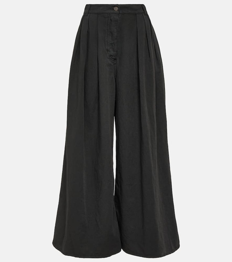 The Row Criselle high-rise wide-leg jeans