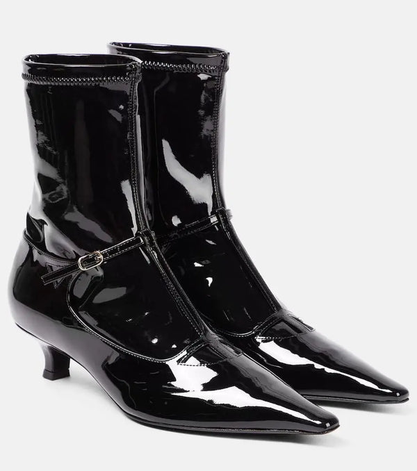 The Row Cyd patent leather ankle boots | LYBSTORE