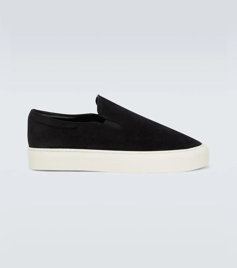 The Row Dean suede slip-on shoes | LYBSTORE