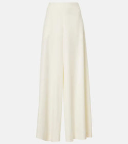 The Row Dela wool wide-leg pants | LYBSTORE