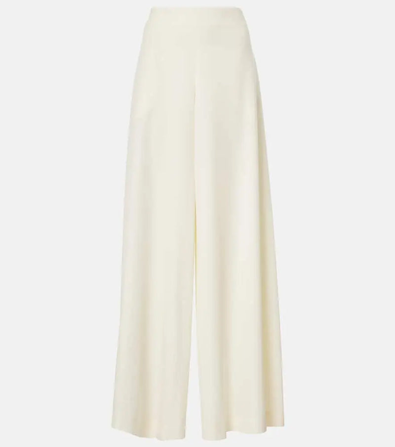 The Row Dela wool wide-leg pants | LYBSTORE