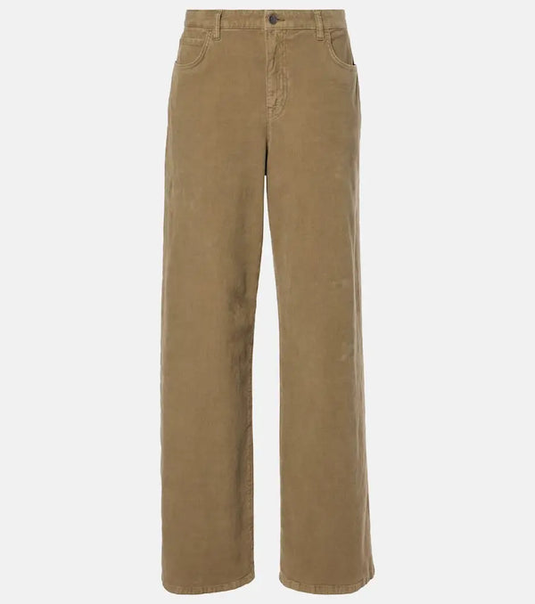 The Row Eglitta cotton corduroy wide-leg pants | LYBSTORE