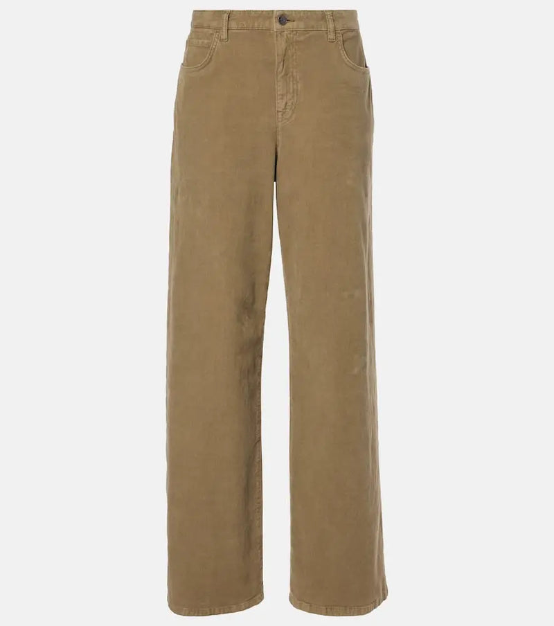 The Row Eglitta cotton corduroy wide-leg pants | LYBSTORE