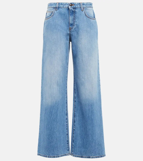 The Row Eglitta mid-rise wide-leg jeans | LYBSTORE