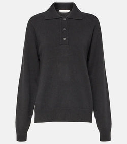 The Row Eli cashmere polo sweater | LYBSTORE