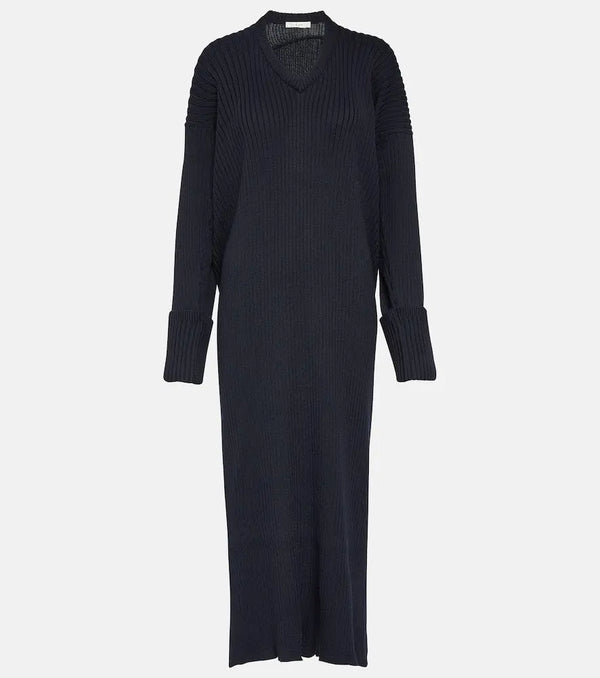 The Row Elodie knitted cotton maxi dress | LYBSTORE