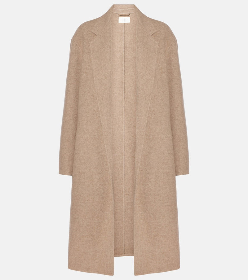 The Row Fedra cashmere and cotton coat