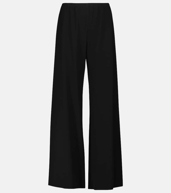 The Row Gala high-rise wide-leg cady pants