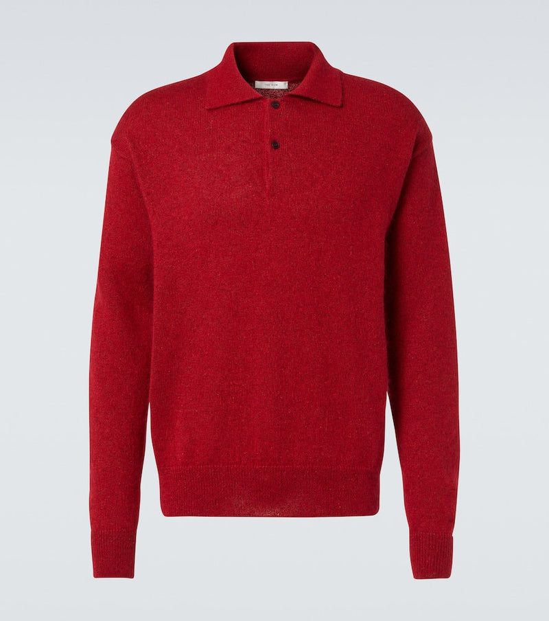 The Row Gere silk and mohair polo sweater