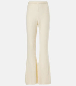 The Row Gregori cashmere flared pants