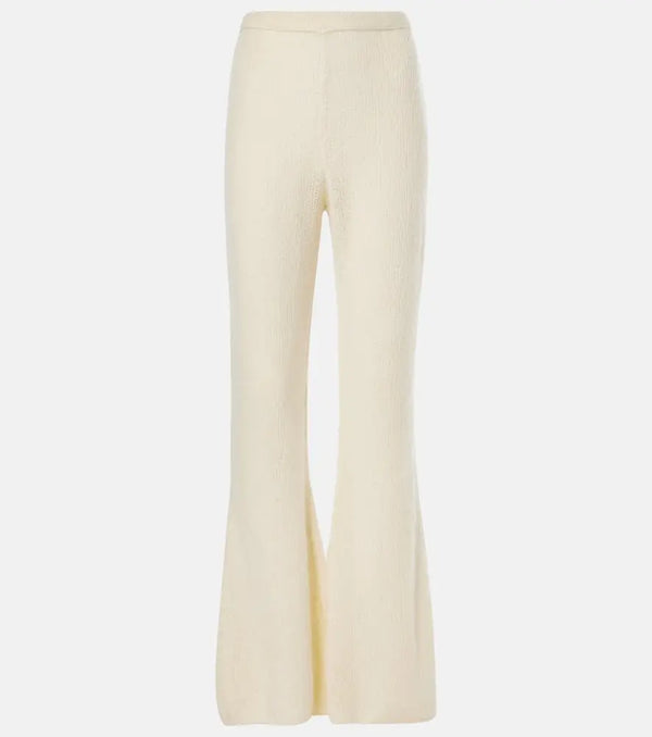 The Row Gregori cashmere flared pants