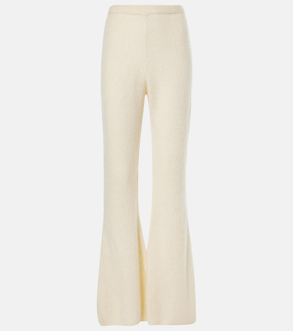 The Row Gregori cashmere flared pants