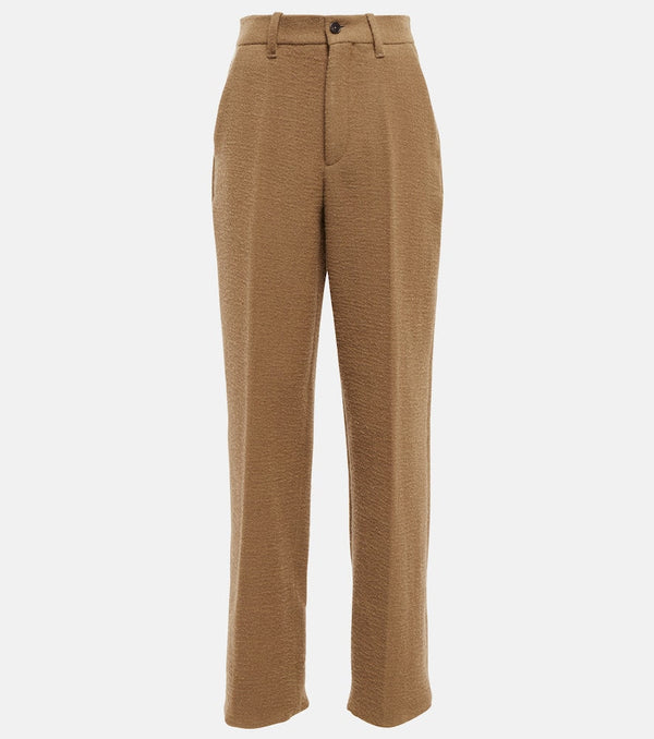 The Row Gustavo high-rise wool-blend pants