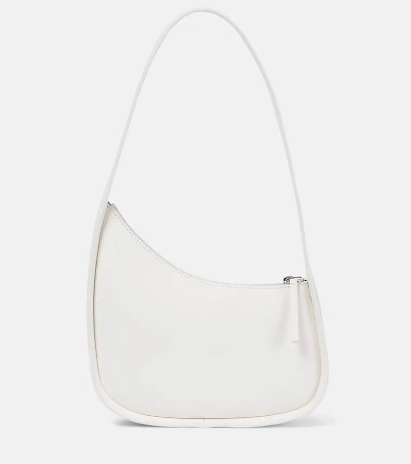 The Row Half Moon leather shoulder bag