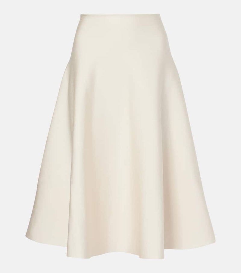 The Row Harley knitted midi skirt