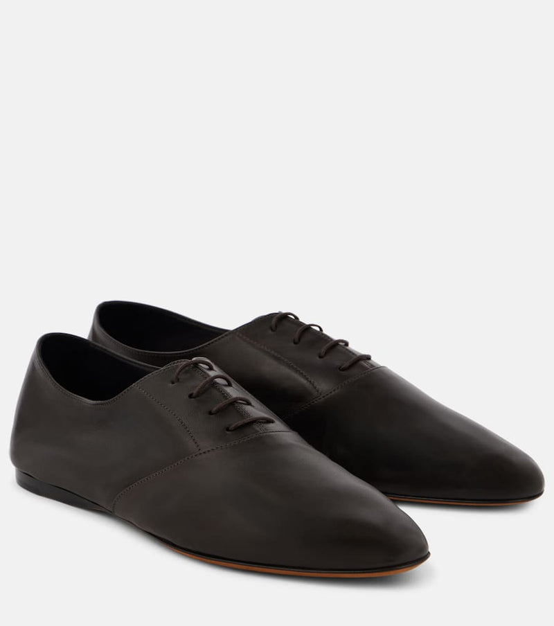 The Row Hereditas leather Oxford shoes