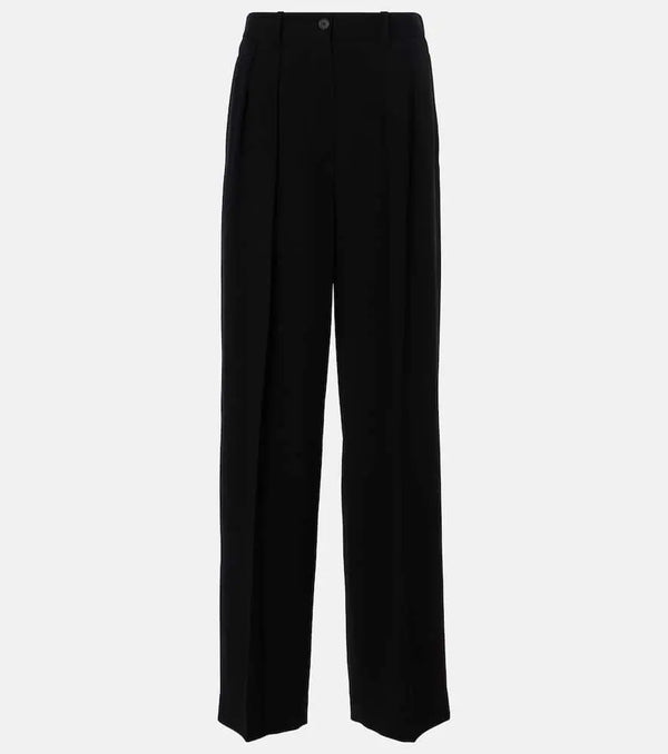 The Row Igor wool-blend wide-leg pants | LYBSTORE