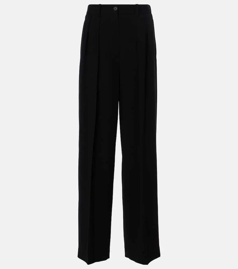 The Row Igor wool-blend wide-leg pants | LYBSTORE