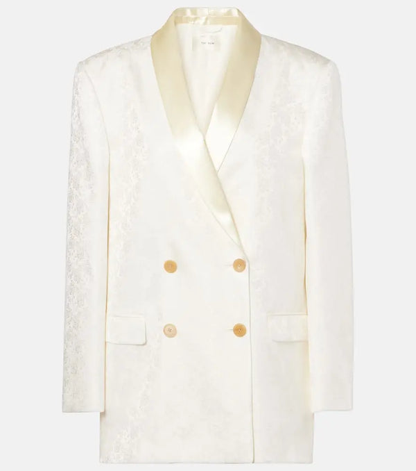 The Row Jerome silk jacquard blazer | LYBSTORE