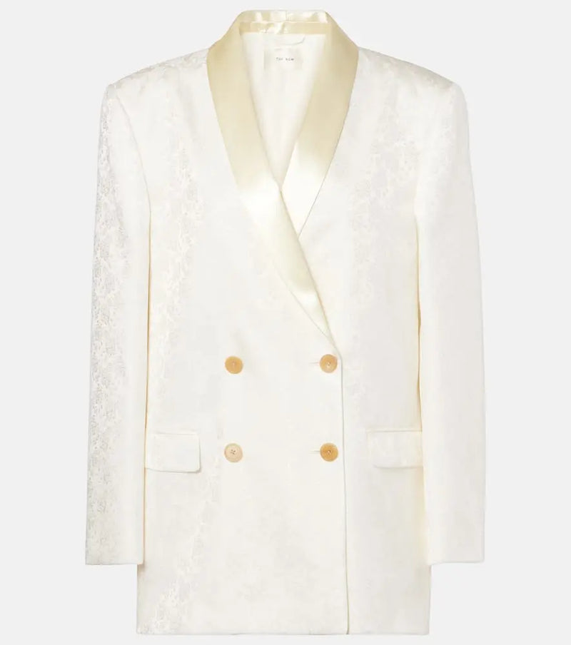 The Row Jerome silk jacquard blazer | LYBSTORE