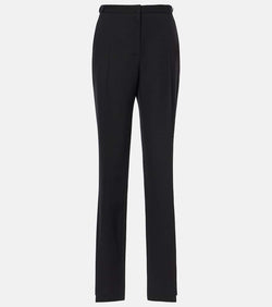 The Row Jesse mid-rise wool straight pants