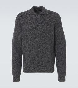 The Row Jora mohair and silk polo sweater | LYBSTORE