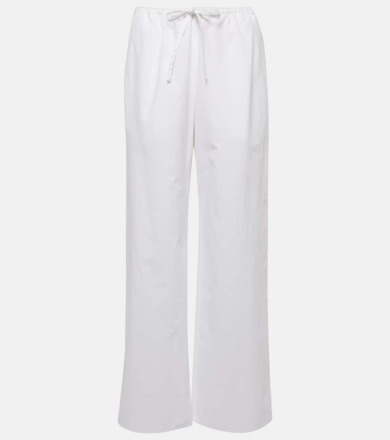 The Row Jugi cotton wide-leg pants