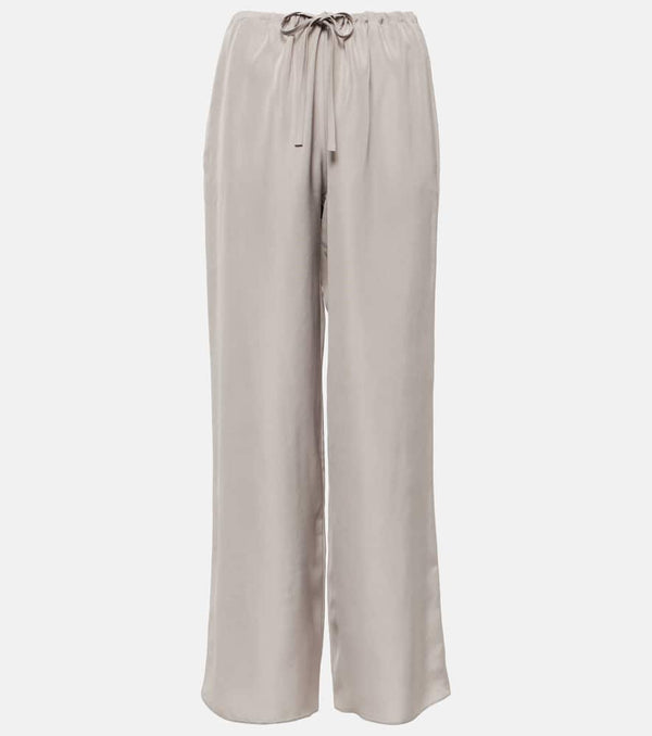 The Row Jugi mid-rise silk wide-leg pants