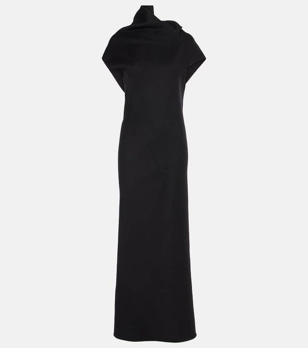 The Row Kamil paneled cashmere gown