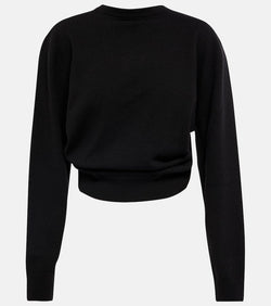 The Row Laris gathered cashmere sweater