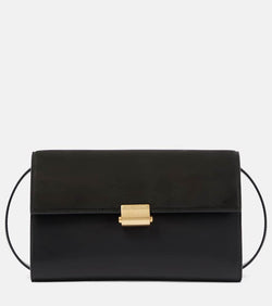 The Row Laurie suede and leather crossbody bag