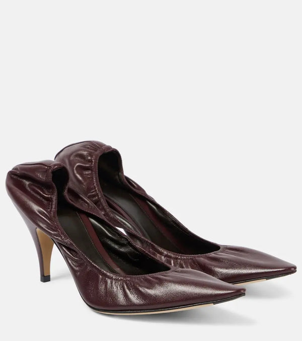 The Row Liisa 80 leather pumps