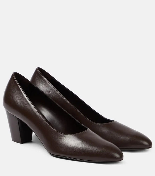 The Row Luisa 65 leather pumps | LYBSTORE