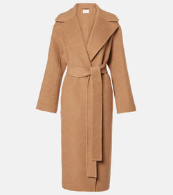 The Row Malika belted wool coat