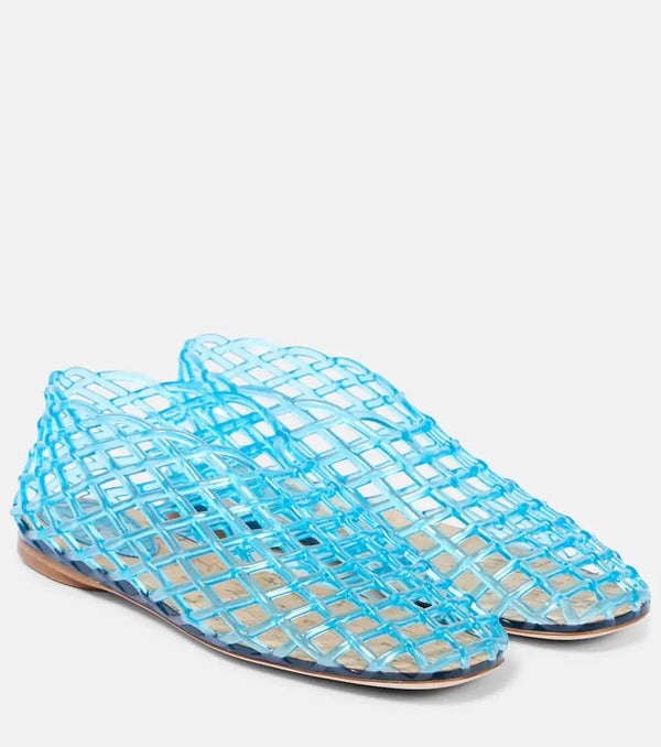 The Row Mara fishnet PVC ballet flats | LYBSTORE