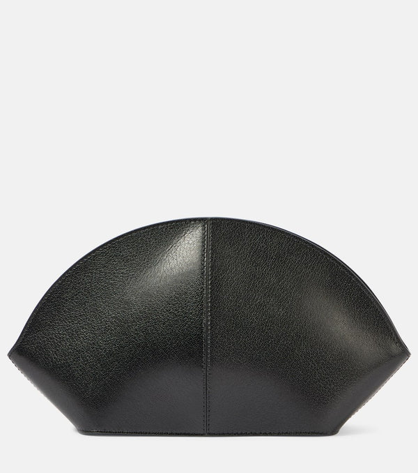 The Row Mel leather clutch