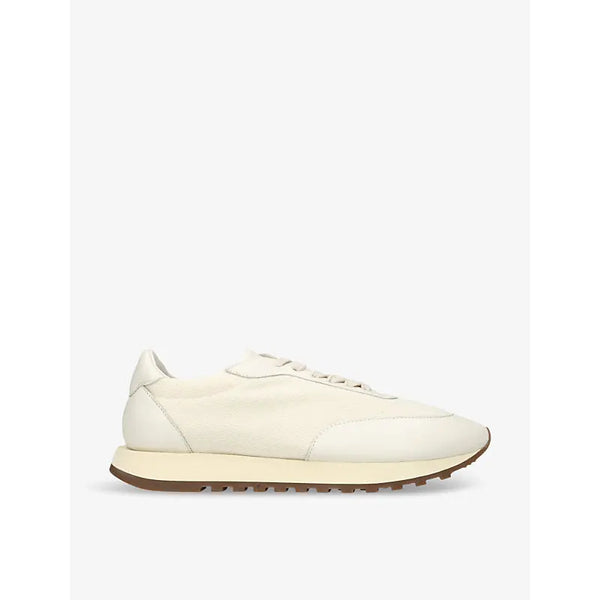 The Row Owen Runner panelled leather and mesh low-top trainers