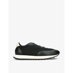 Womens The Row Owen Runner panelled leather and suede low-top trainers