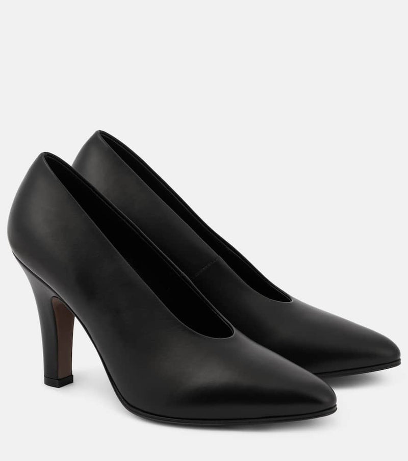 The Row Prudens 90 leather pumps