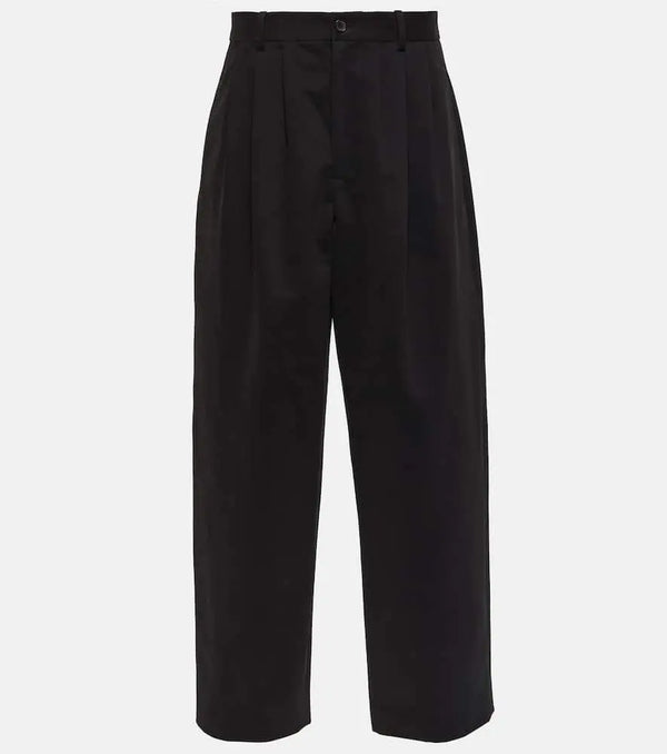 The Row Rufos cotton and wool wide-leg pants | LYBSTORE