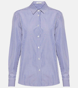 The Row Sadie striped cotton poplin shirt