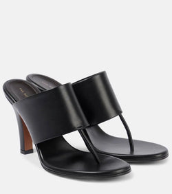 The Row Signum leather mules | LYBSTORE