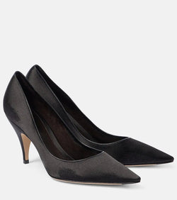 The Row Uxor satin pumps