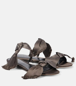 The Row Vika satin sandals